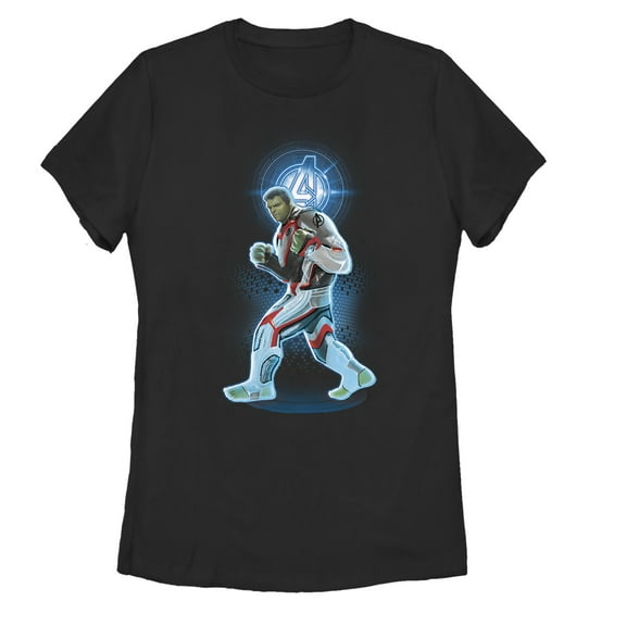 Women's Marvel Avengers: Endgame Hulk Quantum Ready  Graphic Tee Black 2X Large