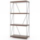 thumbnail image 5 of Costway Estantería Industrial De 2/3/4/5 Niveles, Organizador Independiente De Varios Niveles Con Marco De Metal, Estantería Multiusos Para Dormitorio, Sala De Estar, Oficina En Casa, Nogal, 5 of 5