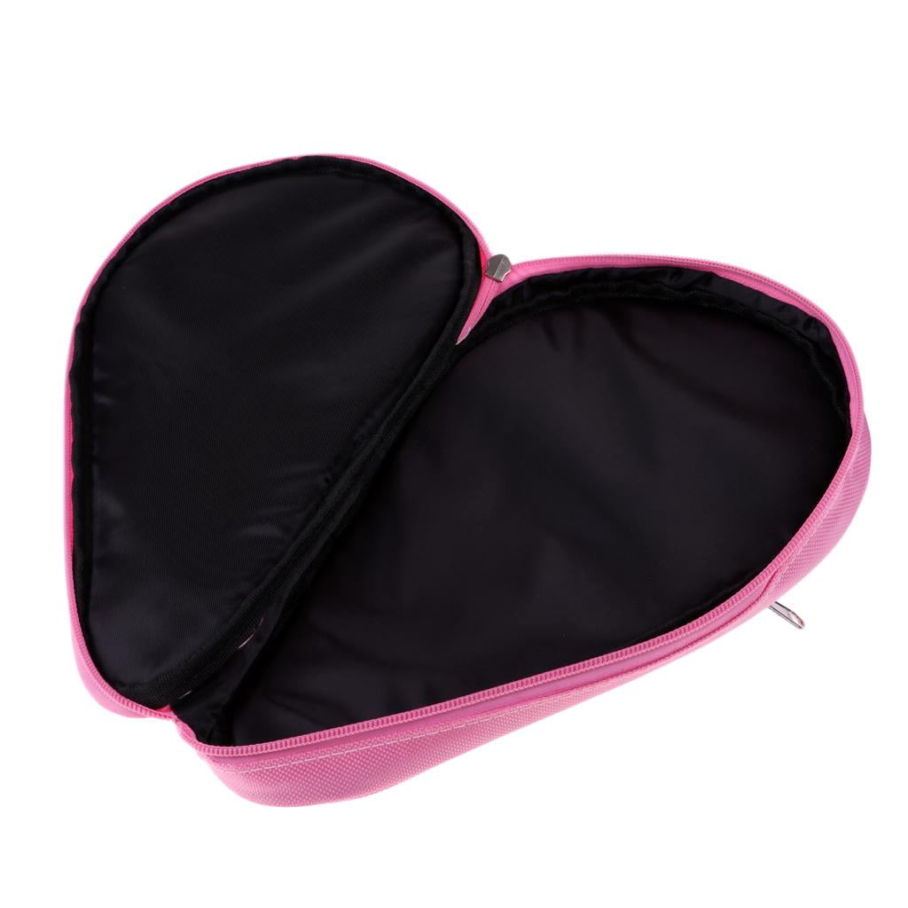 harayaa 1 Pcs Ping Pong Paddle Racket Case - Table Tennis Racket Pouch with Ball Pocket Pink