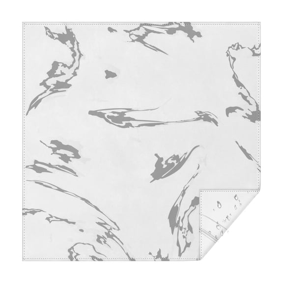 Square Tablecloth, Waterproof Polyester Table Cover, Wrinkle Resistant & Washable Fabric for Dining, Kitchen, Picnic, 42x42in(107x107cm), Liquid & Marble Print