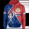 thumbnail image 4 of Sudadera con capucha con estampado 3D de la bandera de Serbia para hombres y mujeres, ropa de diseñador para hombres, sudadera con emblema nacional de Serbia, 4 of 4