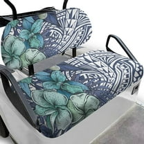 Pzuqiu Polynesian Flower Golf Cart Front Seat Covers Lightweight Golf Blanket Travel Sports Golf Cart Accessories Soft and Comfortable Machine Washable for Club Car DS Precedent