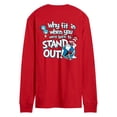 thumbnail image 2 of Dr. Seuss - Why Fit In - Men's Long Sleeve Graphic T-Shirt, 2 of 5