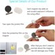 thumbnail image 2 of Paquete de 12 imanes para nevera, imanes para nevera, Clips magnéticos, resistentes, lista detallada, sujetadores de papel para exhibición en el hogar, la Oficina y la enseñanza Fason WMSS-353, 2 of 7
