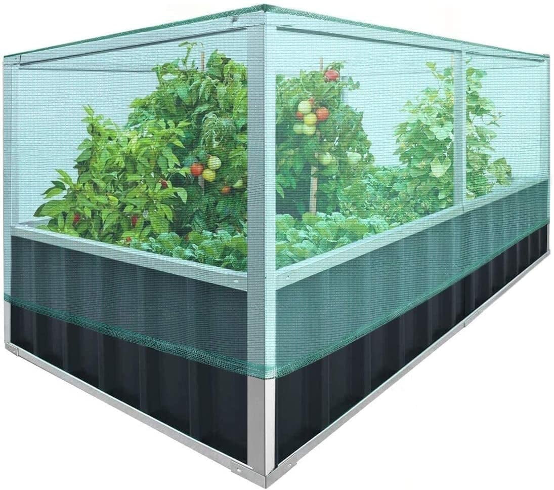 Raised Garden Bed with Garden Anti Bird Protection Netting Structure 68