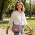 thumbnail image 6 of Crossbody Bag Large Capacity Shoulder Purse Organizer,Multi Pocket Adjustable Strap Design Lightweight Carry Storage,Casual Commuter Bag For Travel Shopping Daily Essentials Organization, 6 of 6