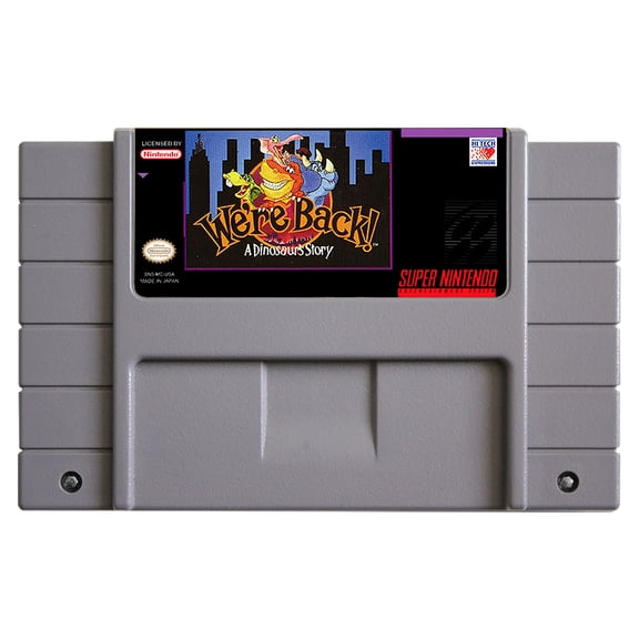 SNES Games Cartridge We're Back! - A Dinosaur's Story