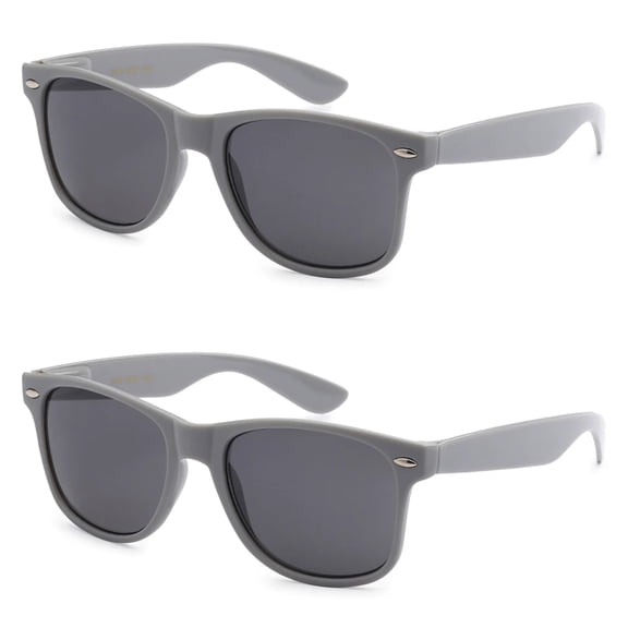 2 Grey Retro Rewind Deal Retro 80s Style Sunglasses – 2 Pink FREE SHIPPING