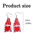 thumbnail image 4 of Boucles d'Oreilles d'Amour pour Femmes en Acrylique Mignon Animal Boucles d'Oreilles Rouges Saint-Valentin Mariage Anniversaire Bijoux Cadeau Fête des Mères, 4 of 5