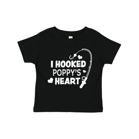 

Inktastic I Hooked Poppy s Heart with Fishing Rod Boys or Girls Toddler T-Shirt