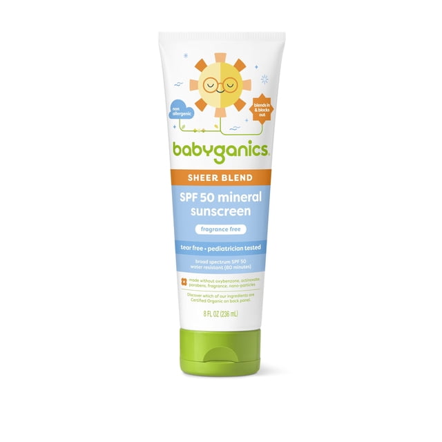 Protector solar mineral BabyGanics SPF 50 Sheer Blend 236 ml