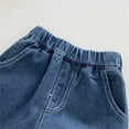 thumbnail image 3 of EnJoCho Convertible Roll-Up Hem Boys' Jeans - Adjustable Length for Growing Kids Children's Cartoon Jeans 0-5 Years Old Autumn Children's Boys Simple Bear Pants Baby Autumn Wear, 3 of 7