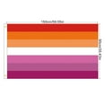 thumbnail image 5 of Pohot 60x90cm Outdoor Pride Flag LGBTQ+ Hanging Flag Banner Colorful Gay Pride Striped Flag for Intersex Community Intersex Progress Bisexual, 5 of 9