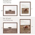 thumbnail image 6 of 12x16 Picture Frame Set of 4 Natural Solid Walnut Photo Frames with 8.5x11 Removable Mat Wall Hanging Large Handcrafted Frame with HD Plexiglass Wall and Tabletop Display Large Poster Frame, 6 of 10