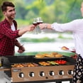 thumbnail image 6 of Royal Gourmet GD601Y 6-Burner Gas Grill and Griddle Combo, 2-in-1 Large Cooking Capacity Propane Grill & Griddle for Back Yard, Garden, Family Party, BBQ, Yellow, 6 of 11