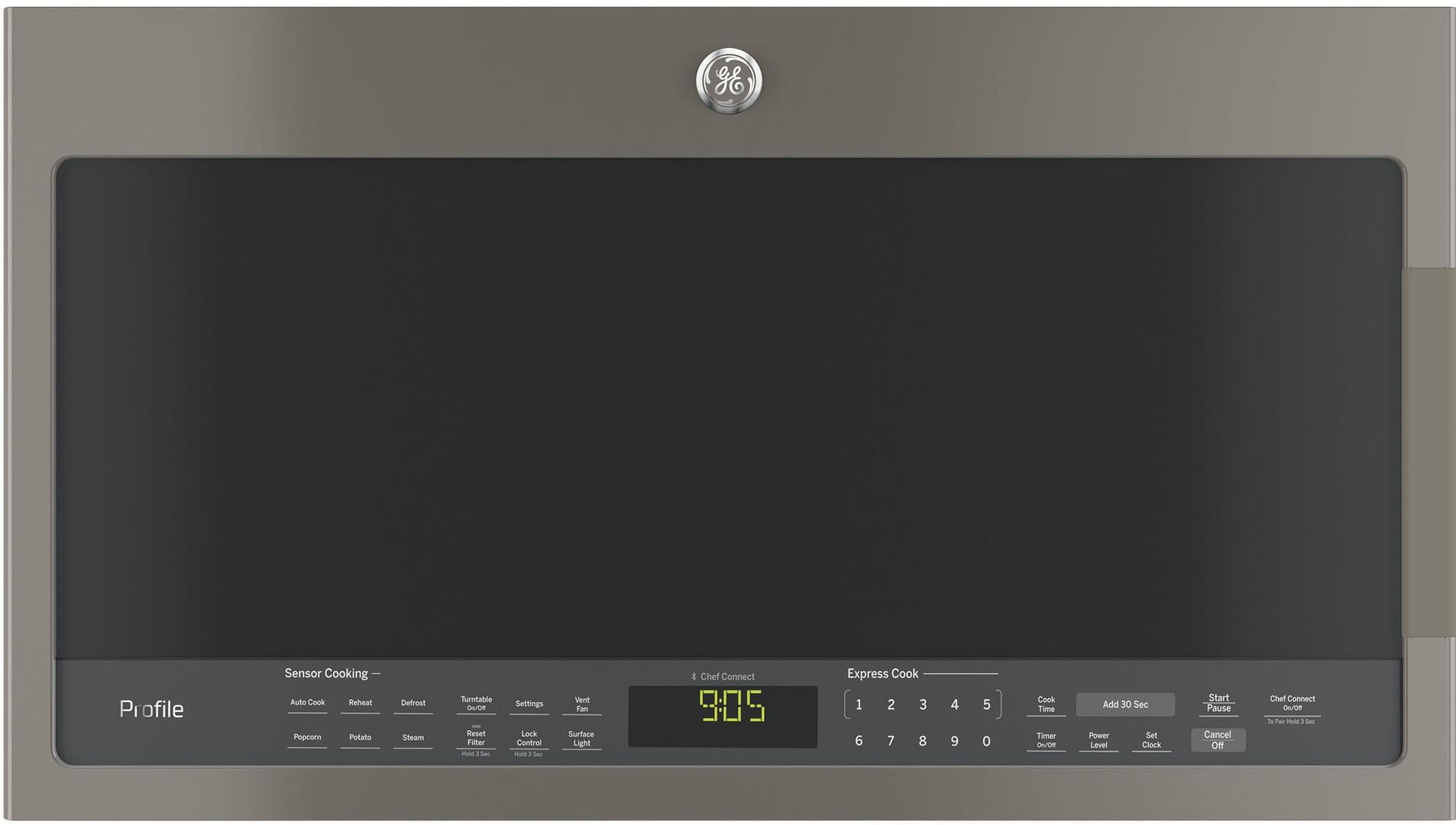 GE Profile Black Slate PVM9005FMDS 30"" OvertheRange Microwave with 2