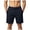 Navy, variant on Zshosam Mens Workout Shorts Big and Tall Men's Linen Casual Short Drawstring Summer Beach Shorts (Navy,30)