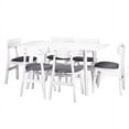 thumbnail image 4 of Extendable Rectangular Dining Room Table Modern Solid Wood, White Color, 4 of 6