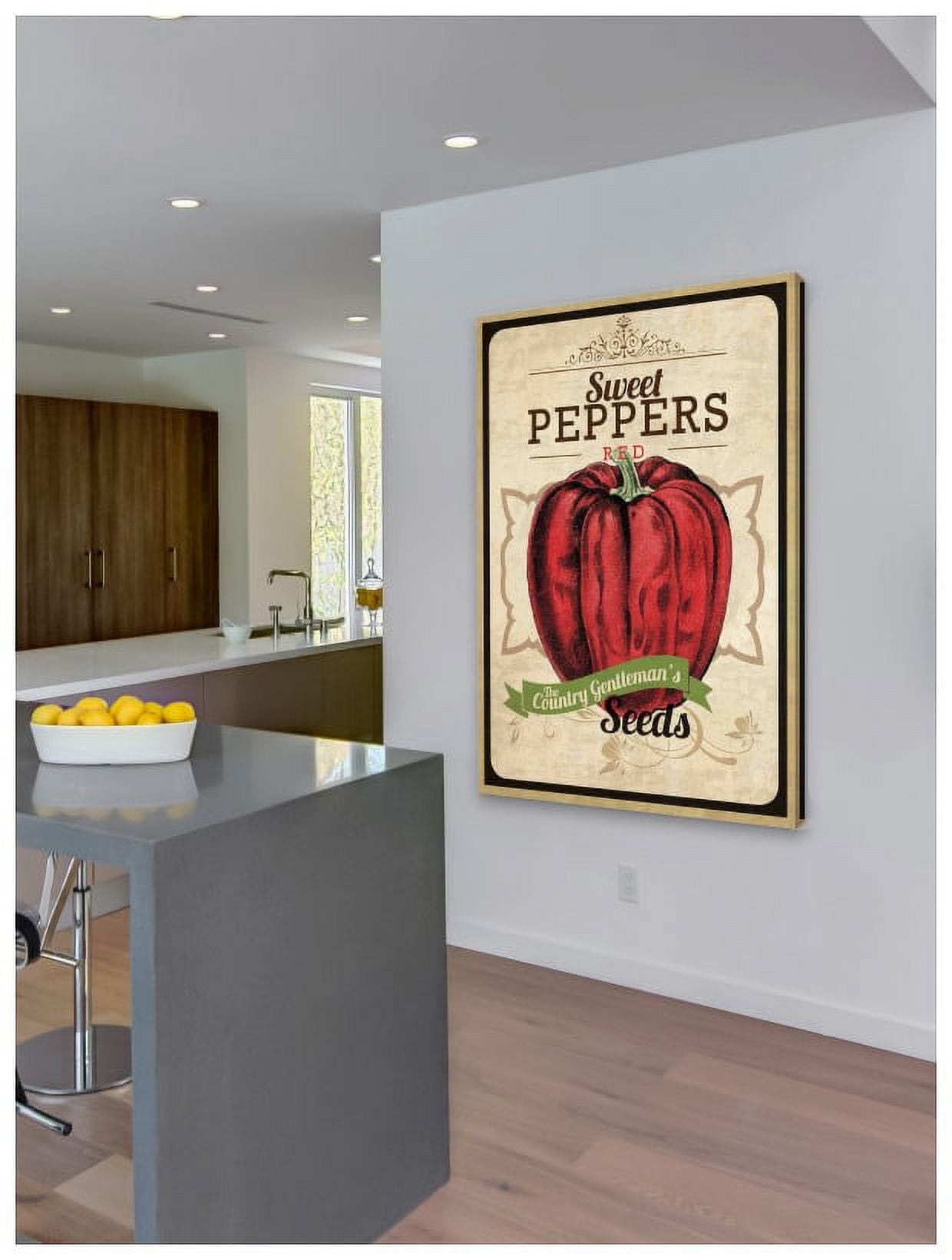 Marmont Hill "Seed Packet Pepper" Painting Print on Canvas