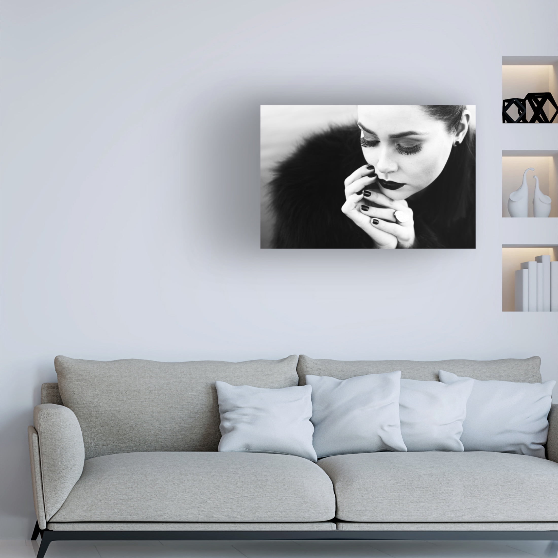 Canvas Wall Art - Josefina Melo 'Between Fingers' Wall Art for Living Room, Bedroom, or Office D?cor by Trademark Fine Art - 24 x 16 Inches