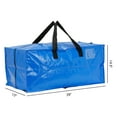 thumbnail image 2 of Unique Bargains Clothes Storage Moving Bags for Closet Organizers Blue 29x13x14.5in, 2 of 7