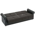 thumbnail image 7 of Ottomanson Convertible Sleeper Sofa Bed with Hidden Storage, Firm Comfort Couch, Black, 7 of 7