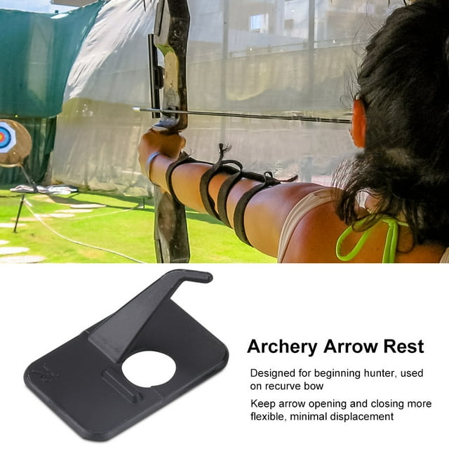 VGEBY Right Hand Recurve Bow Rest, Archery Rest,4 Sets Archery Rest Recurve Bow Plastic Right Hand Hunting Accessories