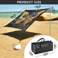 thumbnail image 3 of Wobogo Star Yellow Butterfly Beach Tent Camping Sun Shelter 110 x 125in UPF50+ Outdoor Shade for Trips Fishing Picnics, 3 of 7