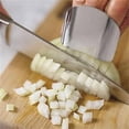 thumbnail image 3 of Stainless Steel Finger Guard for Cutting - 2pcs Finetaur Finger Guard, Finetaur Finger Protector for Dicing and Slicing, Finger Guard for Cutting Vegetables Meat, Kitchen Cooking Tools (Set A) Set A, 3 of 5