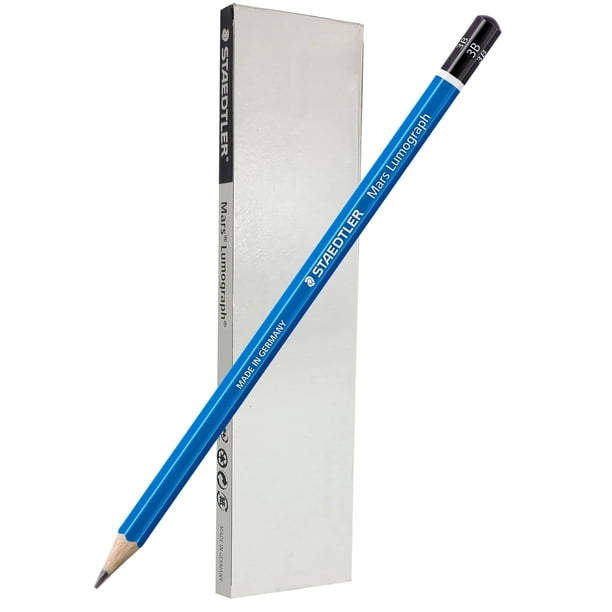 STAEDTLER Mars Lumograph Lápiz de Dibujo de Grafito 3B Paquete de 6