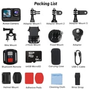 Action Camera,5K/30fps Waterproof Action Camera, with APP & WiFi Control, 1/1.3 Sensor, EIS Anti-Shake, Subject Tracking, Includes 64GB Card, Vlogging Camera Ideal for Sports & Adventure