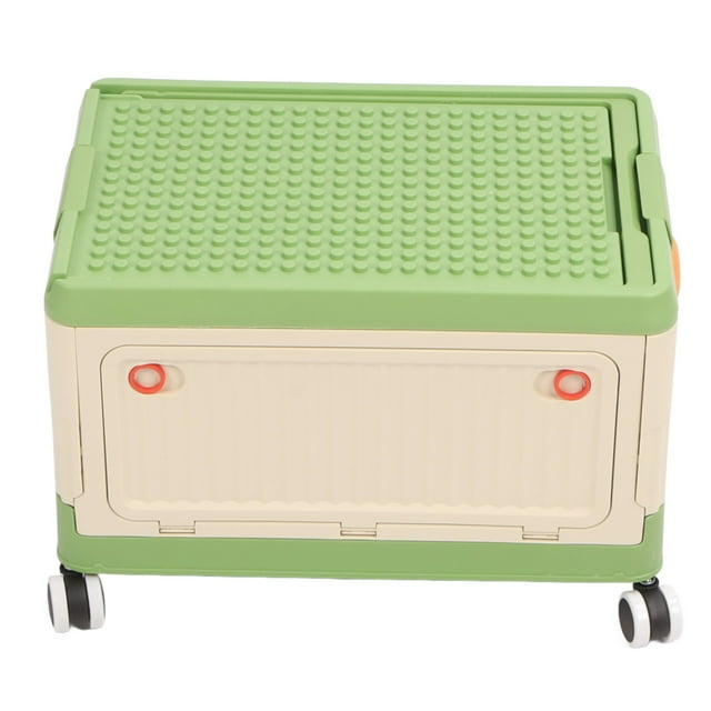 Contenedor De Almacenamiento De Juguetes Con Ruedas, Organizador Con Ruedas, Tapa Para Niños