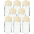 thumbnail image 1 of NIYANGLE 8 Pcs Mini Bouteilles en Verre Transparent Modèle de Rangement pour Amateurs, 1 of 5