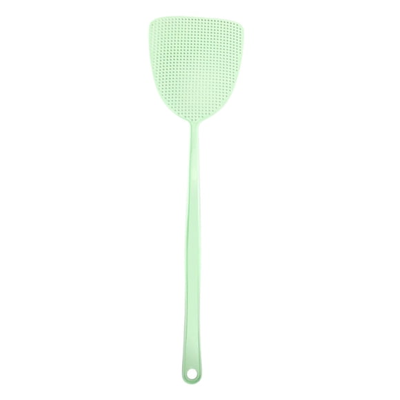Czzoypi Fly Swatter, Long Handle Plastic Fly Swat for Indoor Outdoor Use, Large Insect Swatter with Hanging Hole, Durable Flexible Bug Bat for Home Kitchen Patio, Green
