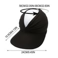 thumbnail image 3 of Sun Visor Hat Women Summer Hollow Top Baseball Cap Ponytail Design UV Sun Protection Breathable Lightweight Foldable For Beach Running Golf Travel Outdoor Sports, 3 of 6