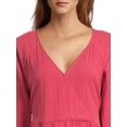 thumbnail image 5 of Time and Tru Women’s Mini Wrap Dress, Sizes XS-XXXL, 5 of 6