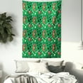 thumbnail image 3 of Adventure Nursery Tapestry, Tiny Winged Flying Dragon Old Ginger Viking Man, Wall Hanging for Bedroom Living Room Dorm Decor, 40W X 60L Inches, Fern Green Burnt Sienna Dark Blue, by Ambesonne, 3 of 5