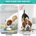 thumbnail image 4 of Boho Retro Floral Pet Feeding Mat-Absorbent Pet Placemat for Food and Water Bowl, with Waterproof Rubber Backing, Quick Dry Water Dispenser Mat for Dog and Cat (16"x24"), 4 of 7