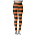 thumbnail image 1 of Women Halloween Print High Waist Control Tights Sport Yoga Workout Leggings, 1 of 4