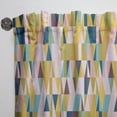 thumbnail image 3 of Designart 'Retro Triangular Design I' Mid-Century Modern Curtain Panel, 3 of 5