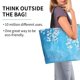 thumbnail image 2 of Disketp Hanging Orchids Floral Blue Bolsa Tote Estampada para Mujer, Bolso de Hombro y de Mano para Compras y Viajes, 2 of 8