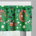 thumbnail image 3 of Ambesonne Adventure Window Valance, Dragon and Viking Man, 54" X 12", Burnt Sienna Fern Green, 3 of 5