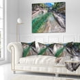 thumbnail image 3 of Designart Ponte Dei Salti Val Verzasca - Landscape Photo Throw Pillow - 16x16, 3 of 5