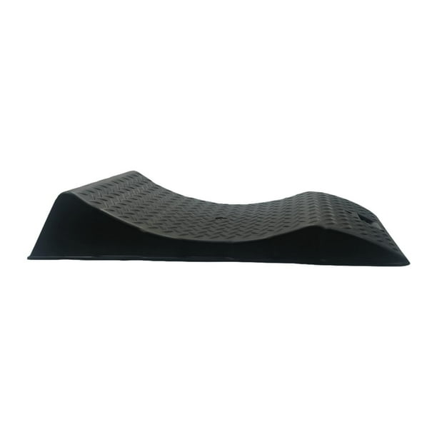Rampa protectora de neumáticos Rampa de viaje para vehículos Soporte para neumáticos para viajes por carretera muy visible y práctico Amortiguador de
