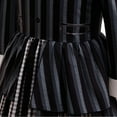 thumbnail image 5 of Black Striped Costume for Girls College Uniform Cosplay Dress Gothic Outfits for 11-12Y, 5 of 8