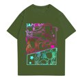 thumbnail image 1 of Pop cazadora para niña Demo-n Hunters Round-Neck Printed Anime Trio Poster T Shirt （Army Green）, 1 of 3
