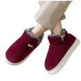 thumbnail image 6 of HaoXun Women's Closed-Toe Fleece-Lined Slippers - Stylish High-Top Warm Slippers for Fall/Winter, 6 of 9
