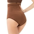 thumbnail image 4 of DREAM SLIM Women's High-Waist Seamless Body Shaper Briefs Firm Tummy Control Slimming Shapewear Panties Girdle Underwear 2 Pack, 4 of 7