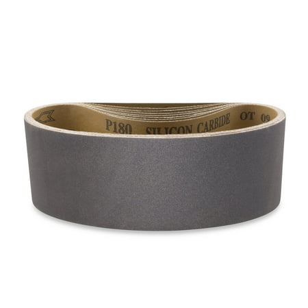 3 X 23 3/4 Inch Silicon Carbide Sanding Belts, 8