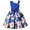 Blue, variant on Zpanxa Baby Girls One Shoulder Dress, Toddler Girls Princess Dress, Little Girls Party Wedding Formal Dress, Rose Print Kids Pageant Flower Girl Sleeveless Dress Red (10-11 Years)